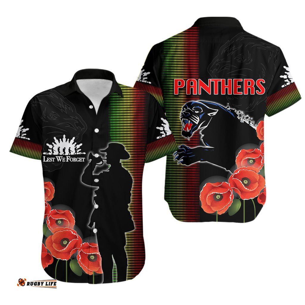 Panthers ANZAC Day Hawaiian Shirt