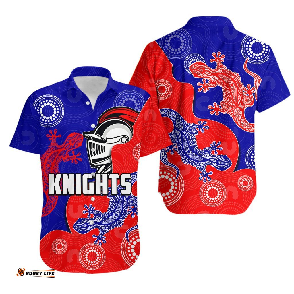Newcastle Knights Hawaiian Shirt Aboriginal