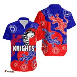 Newcastle Knights Hawaiian Shirt Aboriginal