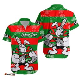 Custom Personalised Rabbitohs Hawaiian Shirt South Sydney