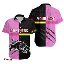Custom Personalised Panthers Rugby Hawaiian Shirt Mix Color Jersey