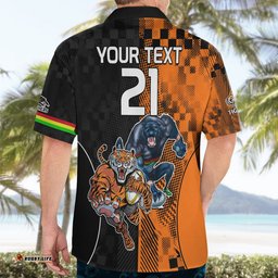 Custom NRL Tigers Combine Panthers Rugby Hawaiian Shirt Sporty Style