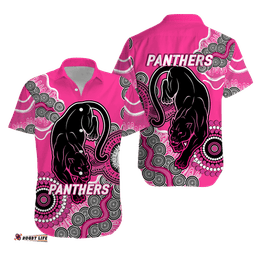 Panthers Rugby Aboriginal Art Hawaiian Shirt