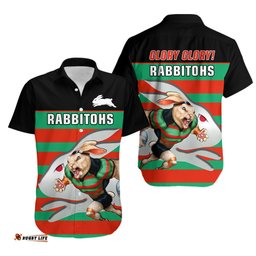 Rabbitohs Rugby Hawaiian Shirt Glory Glory Souths Unique