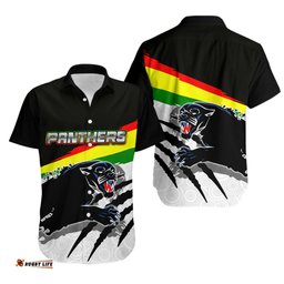 Panthers Hawaiian Shirt Aboriginal Dot Patterns