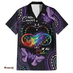 Australia Aboriginal Dot Arts Hawaiian Shirt Fight Cancer In All Colors