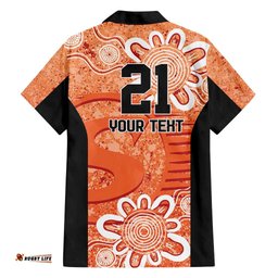 Australian Scorchers Cricket Custom Hawaiian Shirt Minimalism Aboriginal