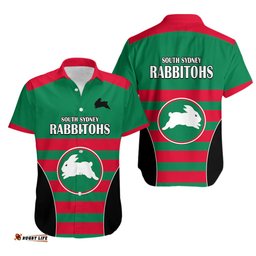 NRL Rabbitohs Rugby Hawaiian Shirt Simple Style