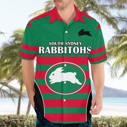 NRL Rabbitohs Rugby Hawaiian Shirt Simple Style