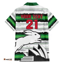NRL Rabittohs Australia Day Custom Hawaiian Shirt Sydney Opera House Glory Glory