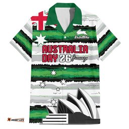 NRL Rabittohs Australia Day Custom Hawaiian Shirt Sydney Opera House Glory Glory
