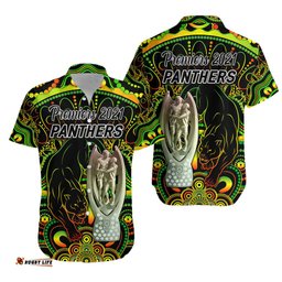Penrith Panthers Hawaiian Shirt Indigenous Premiers Trophy