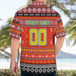Personalized Suns Football Xmas Hawaiian Shirt Australia AFL Mascot