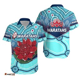 New South Wales Rugby Union Hawaiian Shirt Indigenous NSW Waratahs