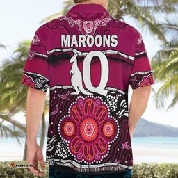 Maroons Rugby Hawaiian Shirt Aboriginal Queensland State of Origin