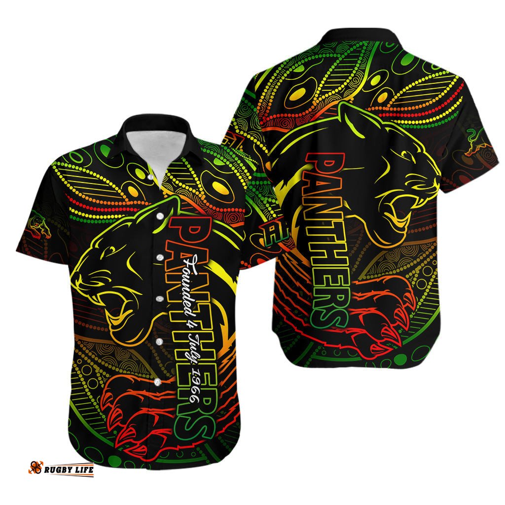Panthers NRL Hawaiian Shirt Aboriginal Founded 1966