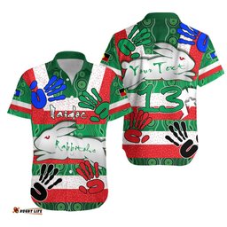 Custom Personalised Rabbitohs NAIDOC Week Hawaiian Shirt Heal Country