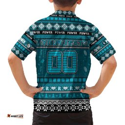 Personalized Power Football Xmas Hawaiian Shirt Australia AFL Mascot