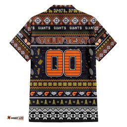 Personalized Giants Football Xmas Hawaiian Shirt Australia AFL Mascot