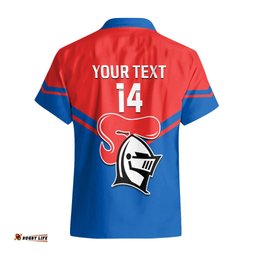 Personalised Newcastle Knights Rugby Hawaiian Shirt Novocastrians Sporty Style