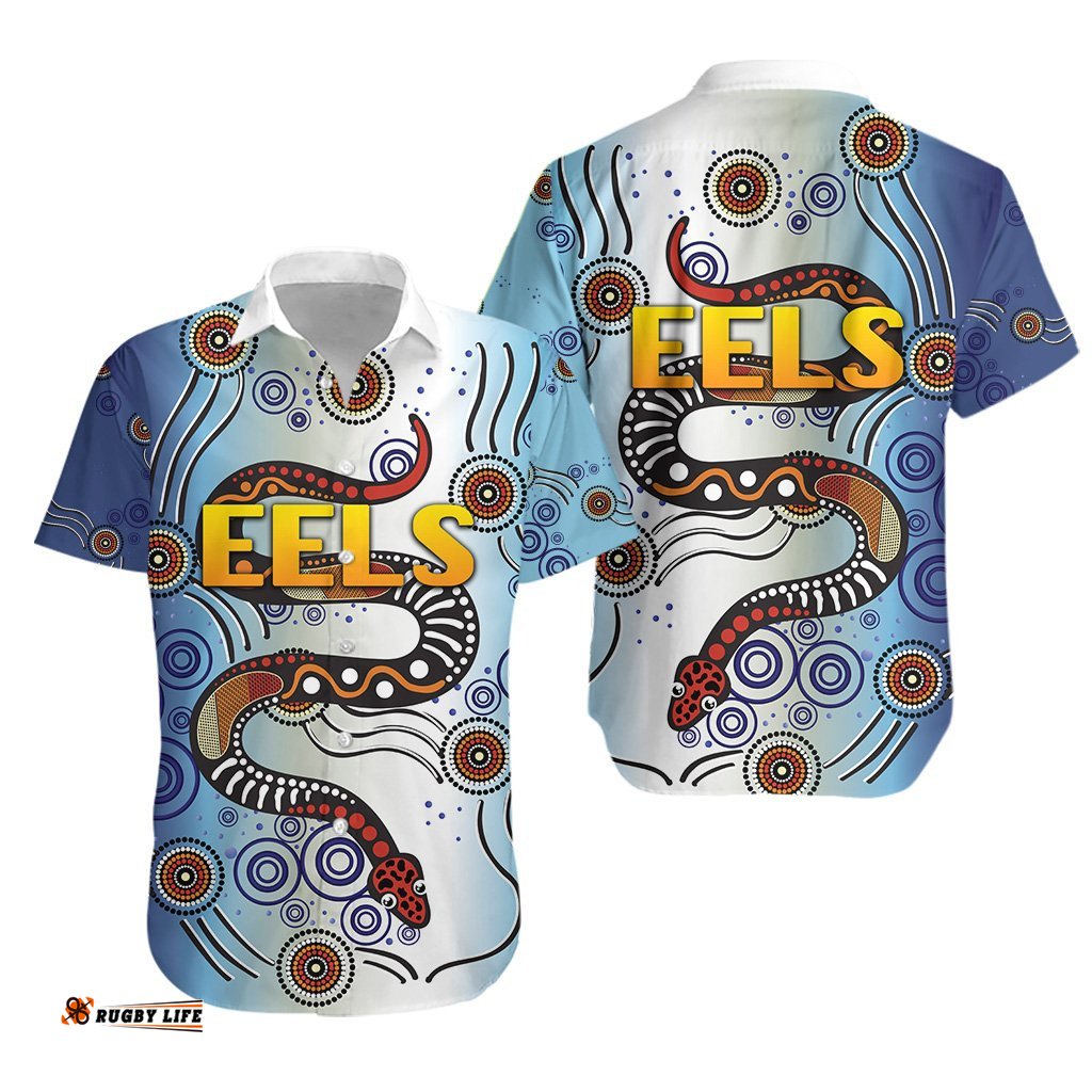 Parramatta Hawaiian Shirt Eels Simple Indigenous