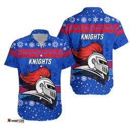 Newcastle Knights Hawaiian Shirt Christmas Simple Style