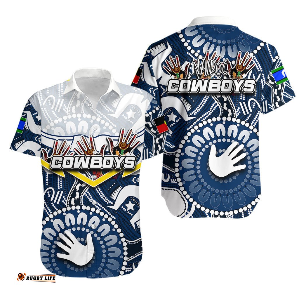 NAIDOC Cowboys Hawaiian Shirt NAIDOC Patterns