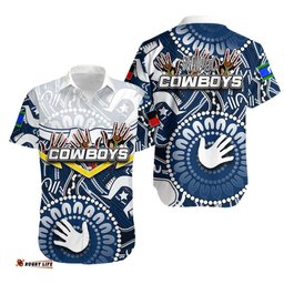 NAIDOC Cowboys Hawaiian Shirt NAIDOC Patterns