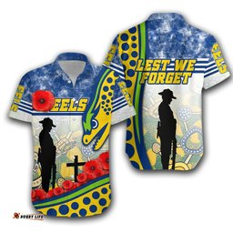 Eels Rugby Hawaiian Shirt Indigenous ANZAC Day