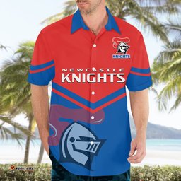 Newcastle Knights Rugby Hawaiian Shirt Novocastrians Sporty Style