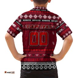 Personalized Bombers Football Xmas Hawaiian Shirt Australia AFL Mascot