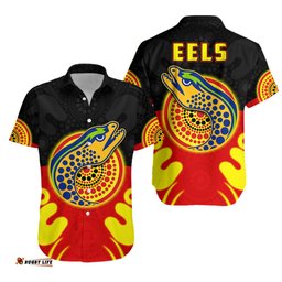 Eels Indigenous Hawaiian Shirt Style Aboriginal Flag