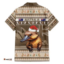 Aussie Platypus Hawaiian Shirt Merry Christmas
