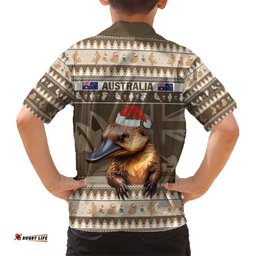 Aussie Platypus Hawaiian Shirt Merry Christmas