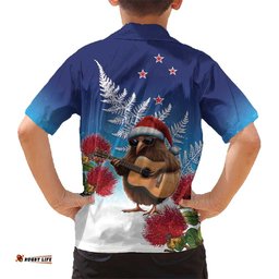 New Zealand Kiwi Christmas Hawaiian Shirt Xmas Vibe