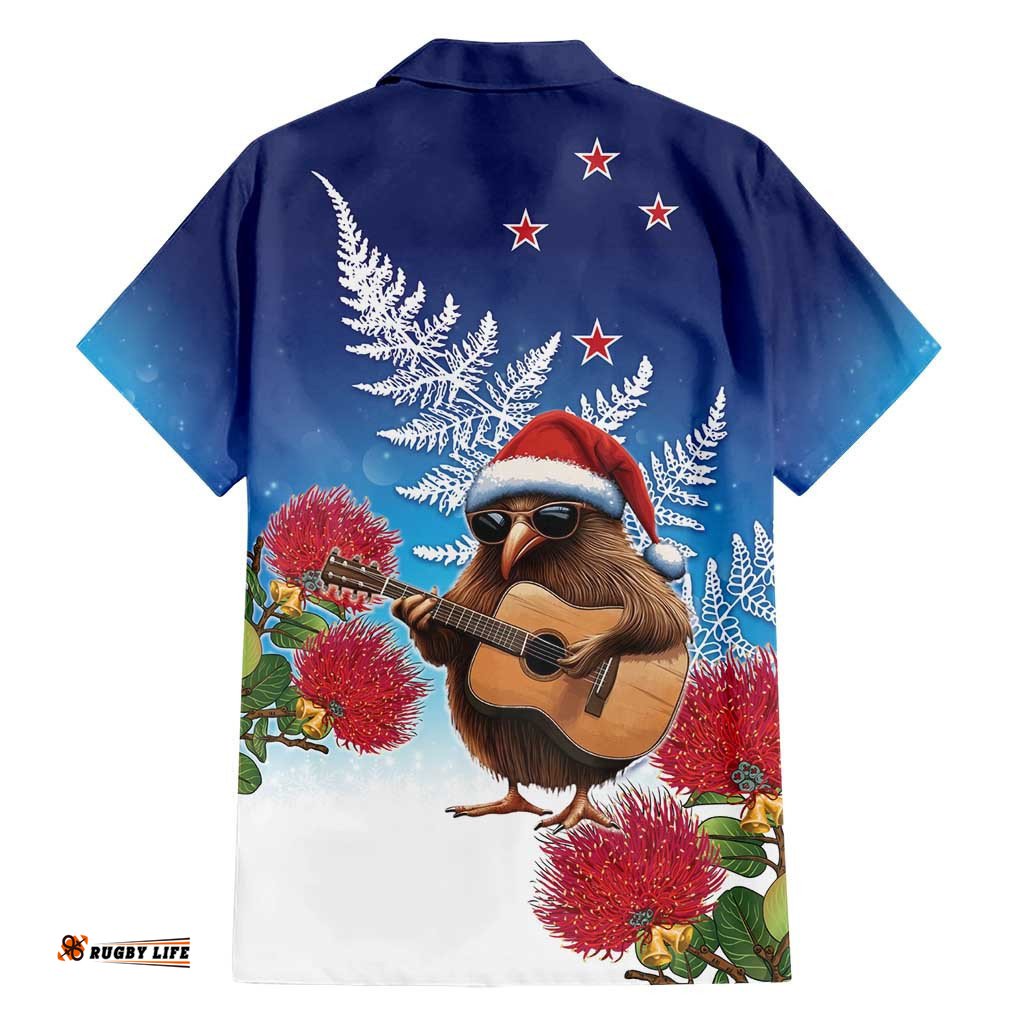 New Zealand Kiwi Christmas Hawaiian Shirt Xmas Vibe