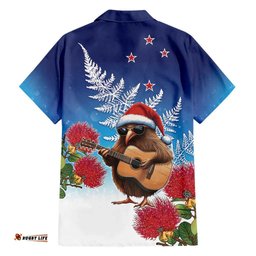 New Zealand Kiwi Christmas Hawaiian Shirt Xmas Vibe