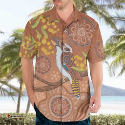 Kookaburra Aboriginal Dot Painting Hawaiian Shirt