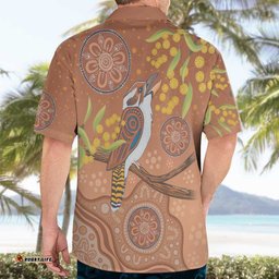 Kookaburra Aboriginal Dot Painting Hawaiian Shirt
