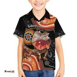 Personalised Australia Frilled Lizard Hawaiian Shirt Aboriginal Art