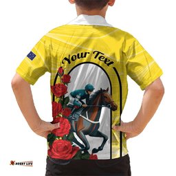 Personalised Melbourne Horse Racing Hawaiian Shirt The Race That Stops The Nation