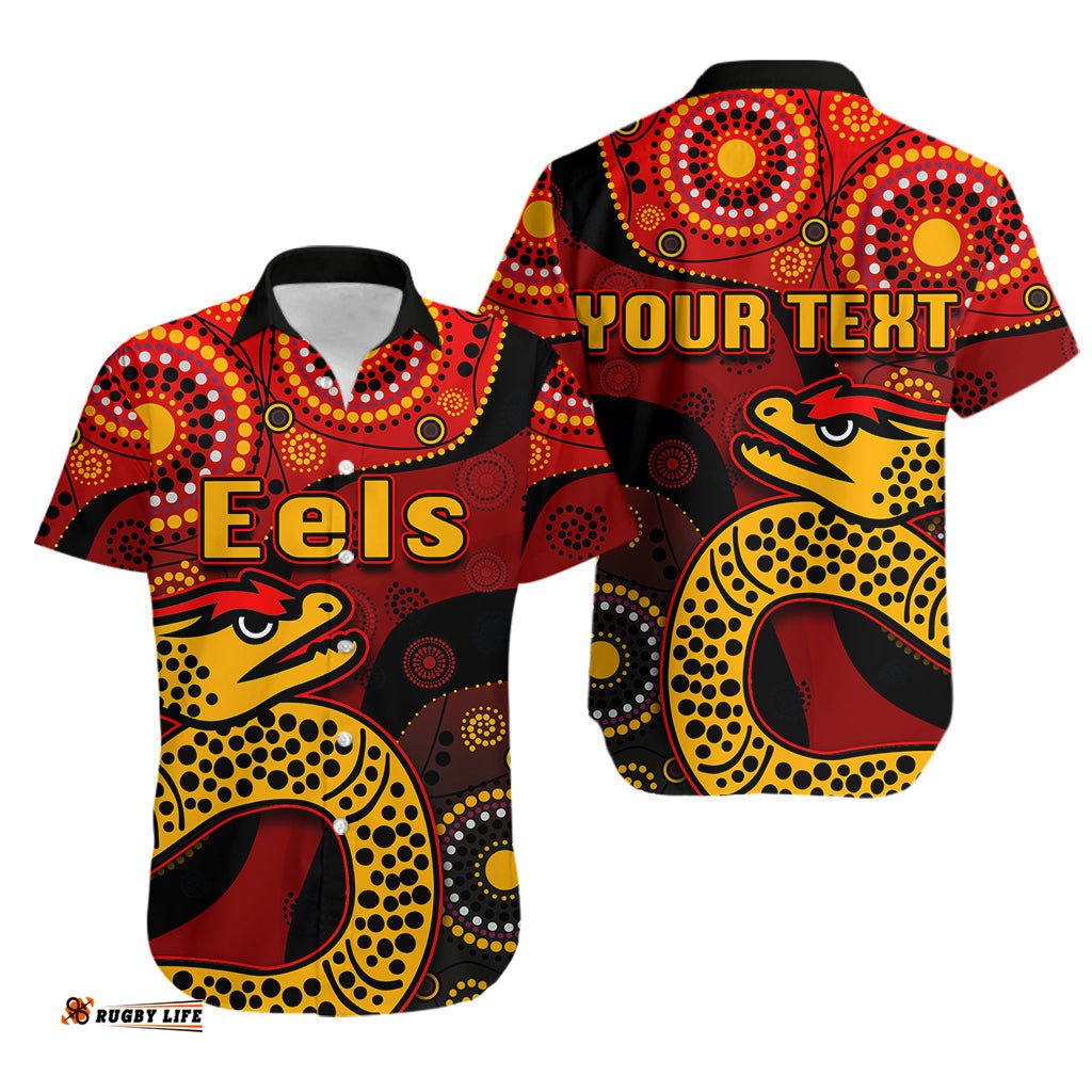 Custom Personalised Parramatta Eels Hawaiian Shirt Red Style