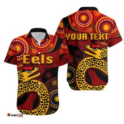 Custom Personalised Parramatta Eels Hawaiian Shirt Red Style