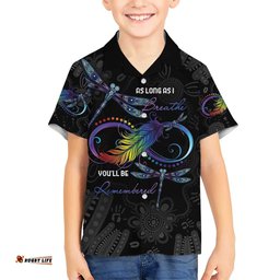 Personalised Australia Indigenous Memorial Hawaiian Shirt As Long As I Breathe You'll Be Remembered