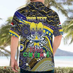 Merry Christmas Cowboys Hawaiian Shirt Aboriginal Santa Rugby Mascot North Queensland