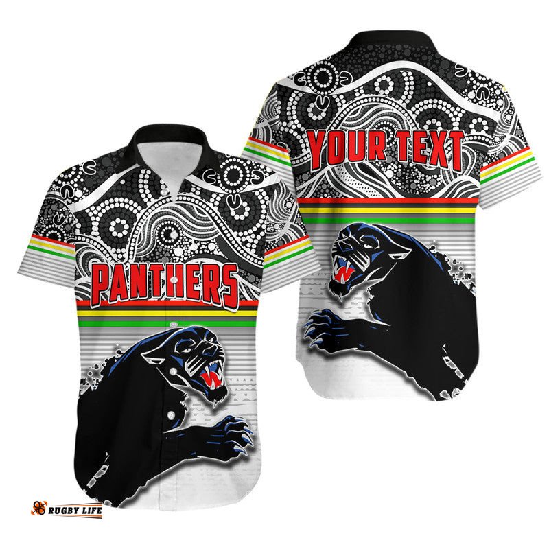 Custom Personalised Panthers Rugby Champions Indigenous Basic Style Hawaiian Shirt