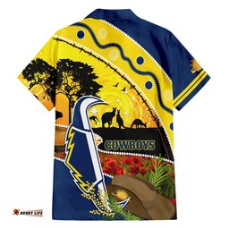 Cowboys ANZAC Day Hawaiian Shirt Rosemary Starring Night Style