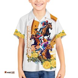 Melbourne Cup Australia Hawaiian Shirt Horse Racing Happy 164th Anniversary