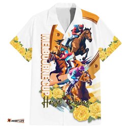 Melbourne Cup Australia Hawaiian Shirt Horse Racing Happy 164th Anniversary