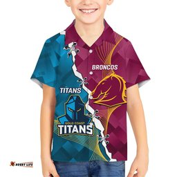 Custom Broncos And Titans Rugby 2024 Hawaiian Shirt Dynamic Style